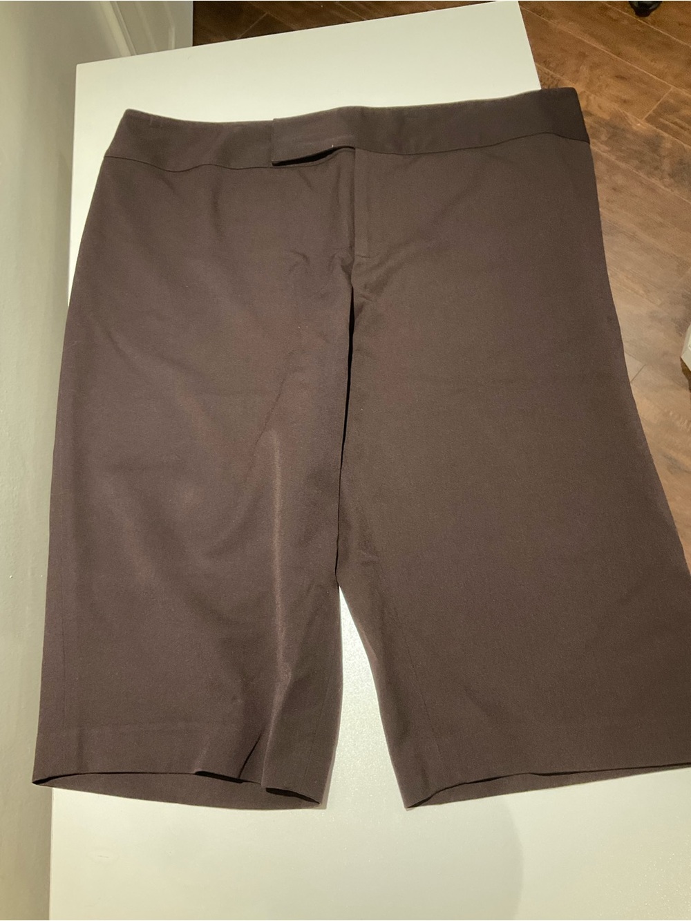 Brown Stretchy Jorts Shorts